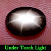 2.12 Ct. Oval Cab Natural Black Star Sapphire 6 Rays