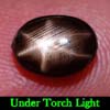 1.97 Ct. Oval Cab Natural Black Star Sapphire 6 Rays
