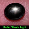 2.04 Ct. Oval Cab Natural Black Star Sapphire 6 Rays