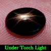 2.33 Ct. Oval Cab Natural Black Star Sapphire 6 Rays