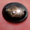 Black Sapphire Star 6 Rays 3.57 Ct. Oval Cabochon 9.6 x 7.9 Mm. Natural Gem Black Sapphire Star 6 Rays 3.57 Ct. Oval Cabochon 9.6 x 7.9 Mm. Natural Gem