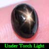 Black Star Sapphire 6 Rays 2.74 Ct. Oval Cabochon 8.4 x 6.4 Mm. Natural Gemstone Black Star Sapphire 6 Rays 2.74 Ct. Oval Cabochon 8.4 x 6.4 Mm. Natural Gemstone