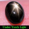Black Star Sapphire 6 Rays 2.23 Ct. Oval Cabochon 7.7 x 6.1 Mm. Natural Gemstone Black Star Sapphire 6 Rays 2.23 Ct. Oval Cabochon 7.7 x 6.1 Mm. Natural Gemstone