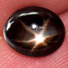 1.49 Ct. Oval Cab Natural Black Star Sapphire 6 Rays