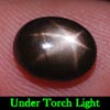 2.90 Ct. Oval Cab Natural Black Star Sapphire 6 Rays