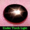 2.44 Ct. Oval Cab Natural Black Star Sapphire 6 Rays