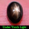 1.87 Ct. Oval Cab Natural Black Star Sapphire 6 Rays