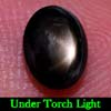 1.24 Ct. Oval Cab Natural Black Star Sapphire 6 Rays