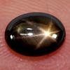 1.32 Ct. Oval Cab Natural Black Star Sapphire 6 Rays