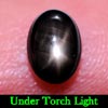 1.36 Ct. Oval Cab Natural Black Star Sapphire 6 Rays