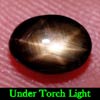 1.38 Ct. Oval Cab Natural Black Star Sapphire 6 Rays