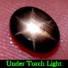 2.02 Ct. Oval Cab Natural Black Star Sapphire 6 Rays