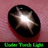 1.68 Ct. Oval Cab Natural Black Star Sapphire 6 Rays