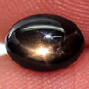 1.09 Ct. Oval Cab Natural Black Star Sapphire 6 Rays