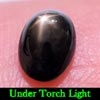 1.41 Ct. Oval Cab Natural Black Star Sapphire 6 Rays