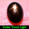 1.64 Ct. Oval Cab Natural Black Star Sapphire 6 Rays