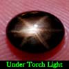1.45 Ct. Oval Cab Natural Black Star Sapphire 6 Rays