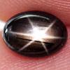 1.46 Ct. Oval Cab Natural Black Star Sapphire 6 Rays