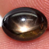 1.41 Ct. Oval Cab Natural Black Star Sapphire 6 Rays