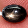1.81 Ct. Oval Cab Natural Black Star Sapphire 6 Rays