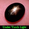 2.92 Ct. Oval Cab Natural Black Star Sapphire 6 Rays