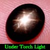 2.81 Ct. Oval Cab Natural Black Star Sapphire 6 Rays