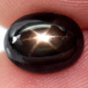 2.39 Ct. Oval Cab Natural Black Star Sapphire 6 Rays
