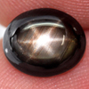 2.49 Ct. Oval Cab Natural Black Star Sapphire 6 Rays