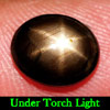 2.87 Ct. Oval Cab Natural Black Star Sapphire 6 Rays