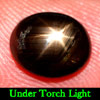 2.79 Ct. Oval Cab Natural Black Star Sapphire 6 Rays