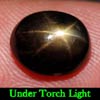 2.41 Ct. Oval Cab Natural Black Star Sapphire 6 Rays