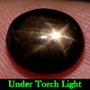 2.60 Ct. Oval Cab Natural Black Star Sapphire 6 Rays