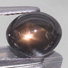 3.65 Ct. Oval Cab Natural Gem Black Star Sapphire 6 Rays