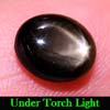 2.22 Ct. Oval Cab Natural Black Star Sapphire 6 Rays