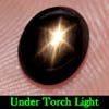 2.36 Ct. Oval Cab Natural Black Star Sapphire 6 Rays