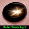 2.71 Ct. Oval Cab Natural Black Star Sapphire 6 Rays