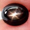 2.43 Ct Oval Cab Natural Gem Black Star Sapphire 6 Rays