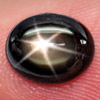2.18 Ct. Oval Cab Natural Black Star Sapphire 6 Rays