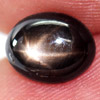 1.90 Ct. Oval Cab Natural Black Star Sapphire 6 Rays