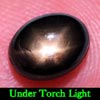 2.09 Ct. Oval Cab Natural Black Star Sapphire 6 Rays
