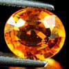 Orange Songea Sapphire 1.21 Ct. Oval Shape 7.1 x 6.1 Mm. Natural Gemstone