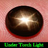 2.74 Ct. Oval Cab Natural Black Star Sapphire 6 Rays