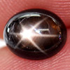 1.72 Ct. Oval Cab Natural Black Star Sapphire 6 Rays