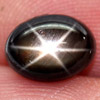 2.26 Ct. Oval Cab Natural Black Star Sapphire 6 Rays