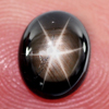 1.87 Ct. Oval Cab Natural Black Star Sapphire 6 Rays