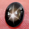 1.77 Ct. Oval Cab Natural Black Star Sapphire 6 Rays