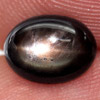 1.73 Ct. Oval Cab Natural Black Star Sapphire 6 Rays