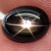 1.67 Ct. Oval Cab Natural Black Star Sapphire 6 Rays