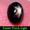 2.10 Ct. Oval Cab Natural Black Star Sapphire 6 Rays