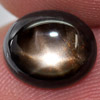 2.57 Ct. Oval Cab Natural Black Star Sapphire 6 Rays